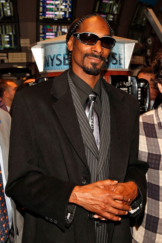 Snoop Dogg Rings the NYSE (New York Stock Exchange) Opening Bell in New York City