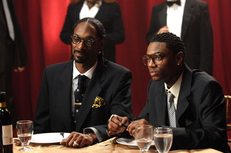 Soulja Boy & Snoop Dogg on the set of their "Pronto" Music Video
