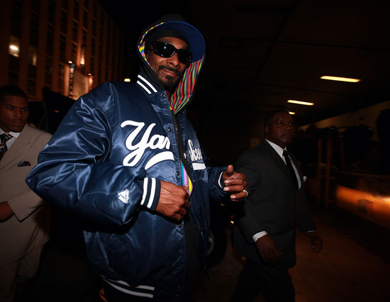 Snoop Dogg outside his "Wonderland High School Tour" in New York City