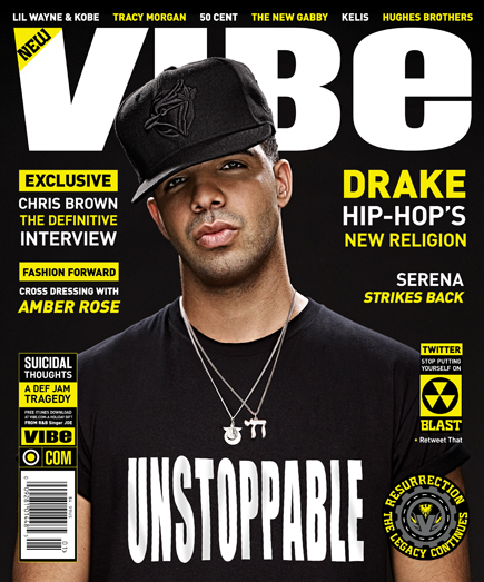 Drake // December 2009 VIBE Magazine. Drake is facing off with Chris Brown 