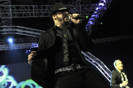AJ Mclean of the Backstreet Boys perform for their "This Is Us" tour in Belgrade, Serbia
