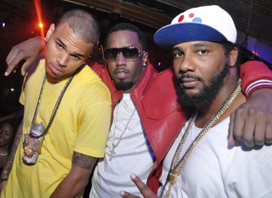 Chris Brown, Diddy and Polow Da Don // Chris Brown's Album Release Party/Concert Afterparty in Atlanta