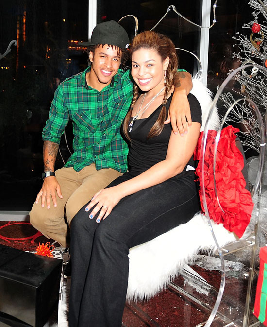 Jordin Sparks and her boyfriend Steph Jones // Eden's Roc in Miami Beach, FL