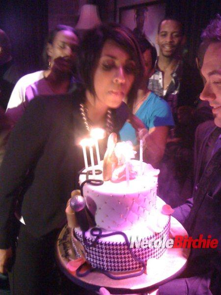 Keri Hilson at her 27th birthday party in LA