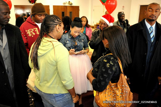 Keyshia Cole delivers Christmas gifts to foster children at ActsFullGospel Church in East Oakland, CA