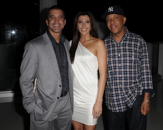 Scott Stapp, his wife Jaclyn and Russell Simmons // Rush Philanthropic Arts Foundation's "Kiss My Art" Event