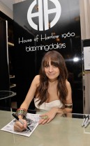 Nicole Richie promotes her House of Harlow 1960 Holiday Collection at Bloomingdales in Costa Mesa, California