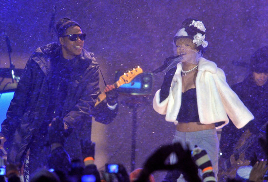 Jay-Z and Rihanna // "NBC's New Year's Eve with Carson Daly" TV Special