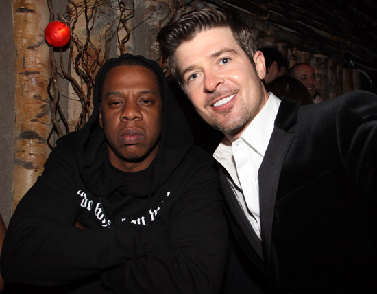 Jay-Z and Robin Thicke // Robin Thicke's "Sex Therapy" Album Release Party