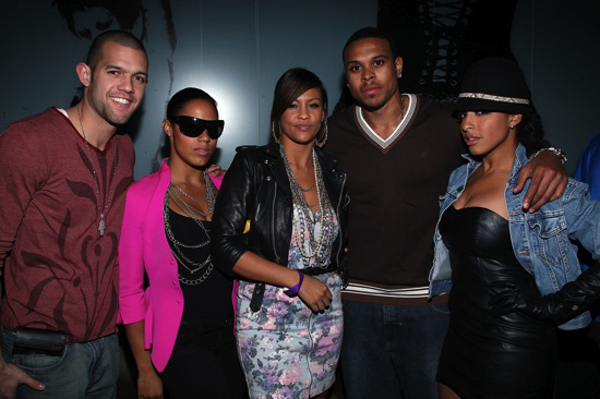 Jordan Farmar with Electrik Red // LA Laker Shannon Brown's 24th Birthday Party