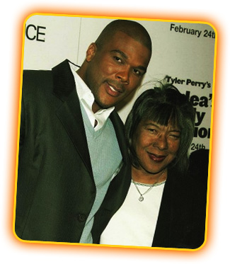 Tyler Perry & his mother Maxine