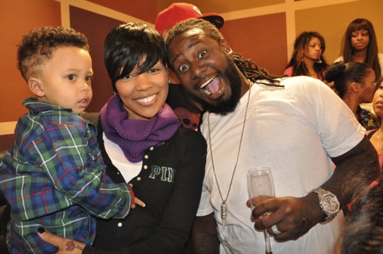 Monica, her son Romelo and T-Pain // Regine Carter's (Lil Wayne and Toya's daughter) 11th Birthday Party in Atlanta