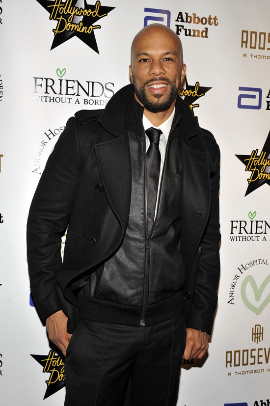 common rapper sensibility. Rapper Common was on hand for