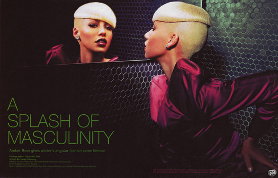 new york times magazine spread. Amber Rose#39;s fashion spread in