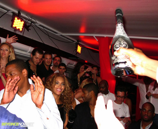 Jay-Z, Beyonce and Usher // Private New Year's Eve Party at Nicky Beach in St. Barth's