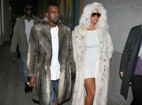 Kanye West & Amber Rose: More Fur & Fanny Packs in France