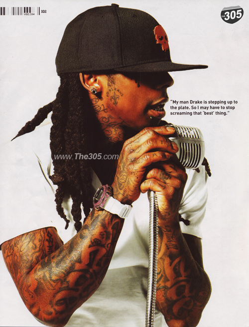 Here are some scans of Lil Wayne (and Los Angeles Laker Kobe Bryant) in the