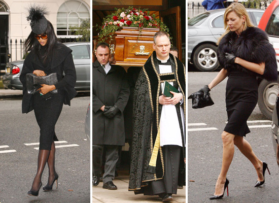 Alexander McQueen funeral: Kate Moss, Naomi Campbell and other stars turn  out to mourn fashion designer - Mirror Online