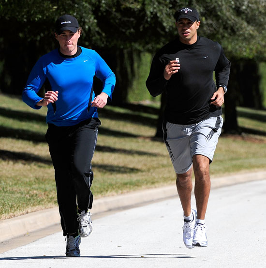 tiger woods home orlando. Tiger Woods Spotted Jogging