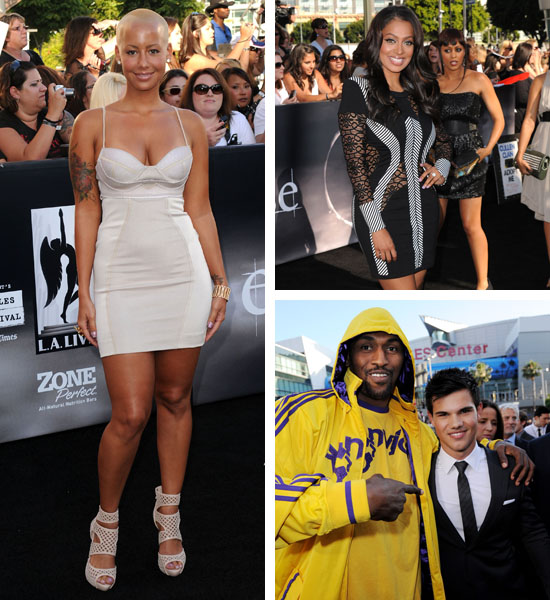 amber rose and kanye west at bet awards. Model Amber Rose hit up the