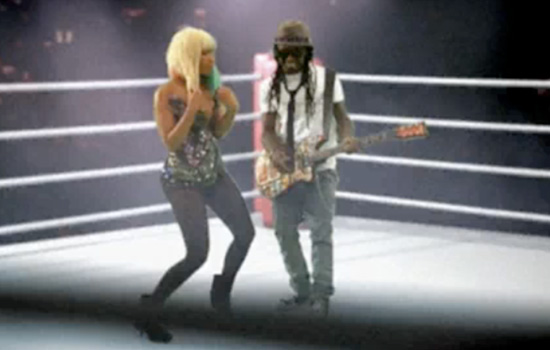 lil wayne knockout nicki minaj. Rapper Lil Wayne gives us a