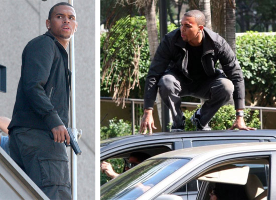 takers chris brown death scene