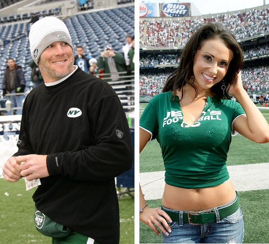 brett favre sexting scandal photos. NFL player Brett Favre is in a