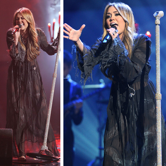 Miley Cyrus took to the stage and performed “Forgiveness and Love,” a track 