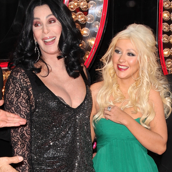 Christina Aguilera: 'Burlesque' Premiere with Cher!: Photo 2495871, Cher, Christina  Aguilera Photos