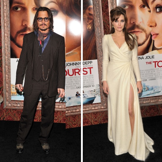 The Tourist Angelina Jolie Dresses. Angelina Jolie and Johnny Depp