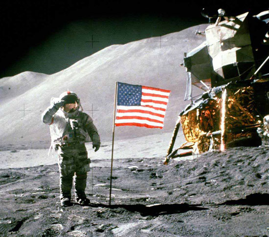 Neil Armstrong On The Moon For Kids
