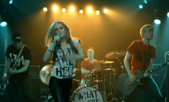 avril lavigne what the hell video. Pop-rock singer Avril Lavigne