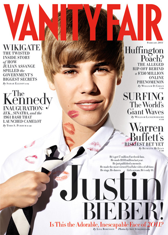 Justin Bieber Magazine Cover 2011. Justin Bieber shows off a