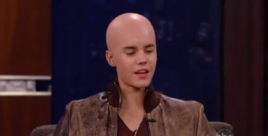 justin bieber bald pictures. Pop sensation Justin Bieber