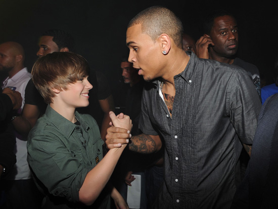 justin bieber up chris brown. Justin Bieber brings Chris