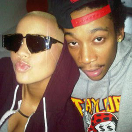 wiz khalifa amber rose kissing. Wiz Khalifa and Amber Rose are