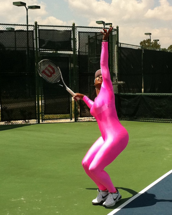 serena williams pink tennis outfit. Tennis superstar Serena