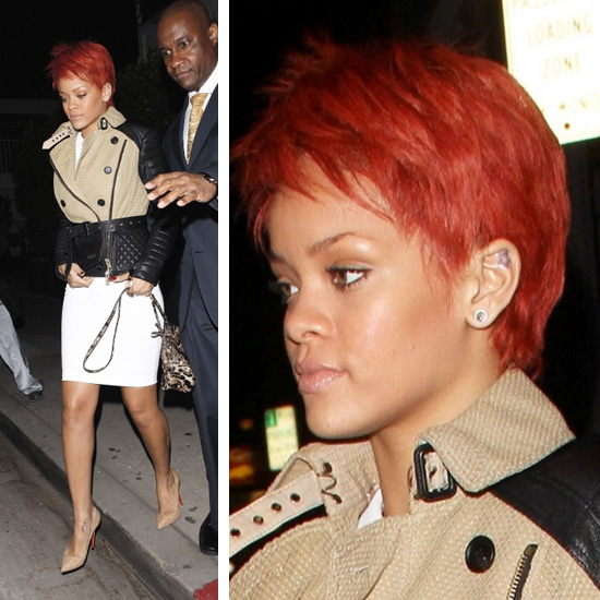 beyonce red hair rihanna. The always fashionable Rihanna