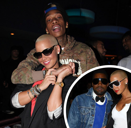 amber rose kanye west wiz khalifa. Wiz Khalifa and Kanye West