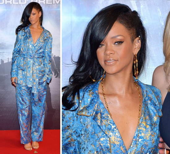 Rihanna Wears Pajamas To Battleship Movie Premiere In Japan Photos