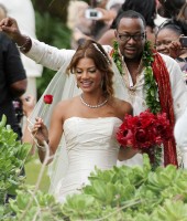 Bobby Brown and Alicia Etheridge at their wedding
