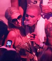 Chris Brown and Paris Hilton