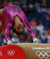 Gabby Douglas competing at the 2012 London Olympics