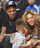 Beyonce, Jay-Z and Alicia Keys' son Egypt Dean at the 2013 NBA All-Star Game