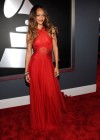 Rihanna on the red carpet at the 2013 Grammy Awards
