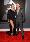 Jennifer Lopez & Casper Smart on the red carpet at the 2013 Grammy Awards