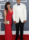 LL Cool J and his wife Simone on the red carpet at the 2013 Grammy Awards