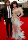 Musicians/songwriters Gotye and Kimbra on the red carpet at the 2013 Grammy Awards