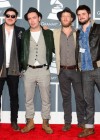 Mumford & Sons on the red carpet at the 2013 Grammy Awards