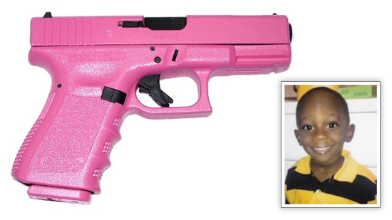 toy pink gun